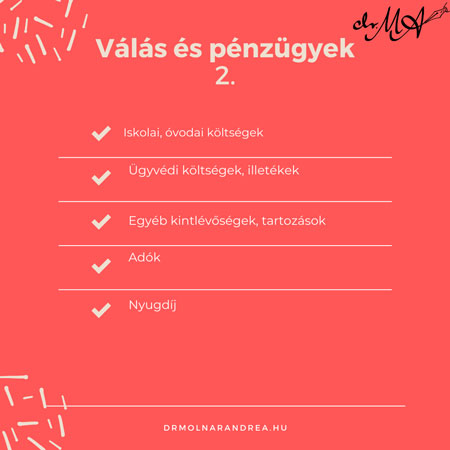 válás és pénzügyek 2