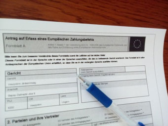 európai fizetési meghagyás