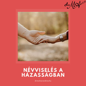 névviselés a házasságban